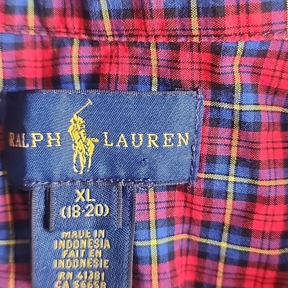 Ralph Lauren Red and Blue Checkered Shirt